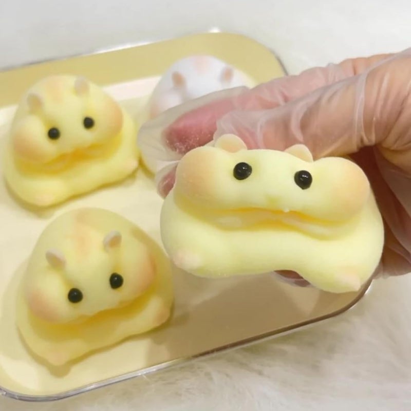 FUSKED Flufies Hamster Squishy Toy Pack - Soft Stress Relief Squeeze Balls for Kids and Adults - Image 3
